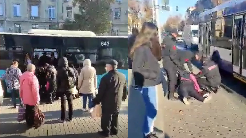 Гениспекторат карабинеров о случае на остановке: Маски в общественном транспорте обязательны.