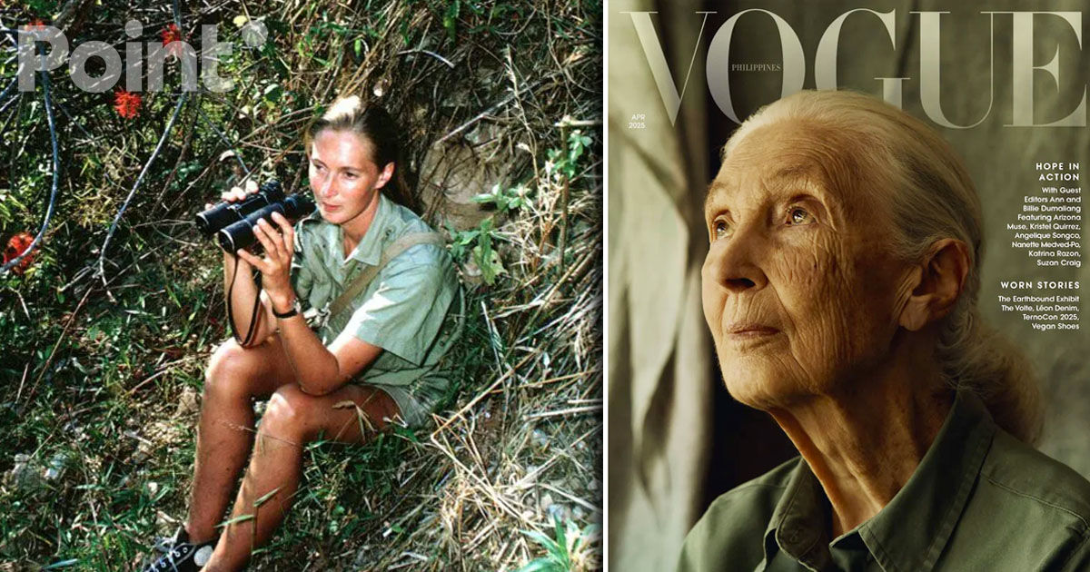 Vogue Filipine a pus-o pe copertă pe antropologul Jane Goodall, care bea zilnic whisky.