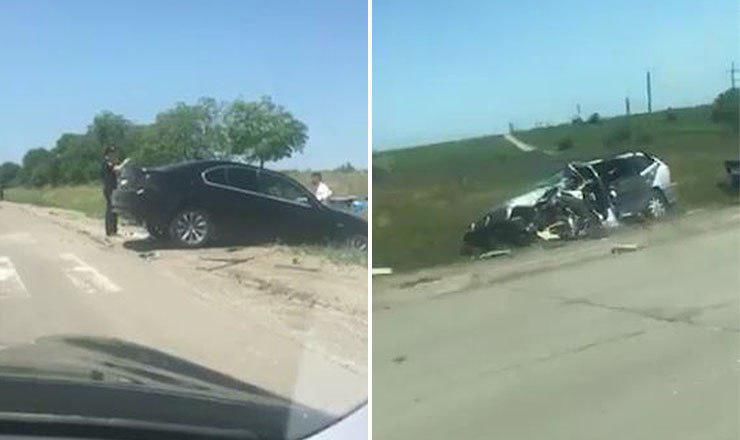 Вблизи села Мэрэндень произошло серьезное ДТП.