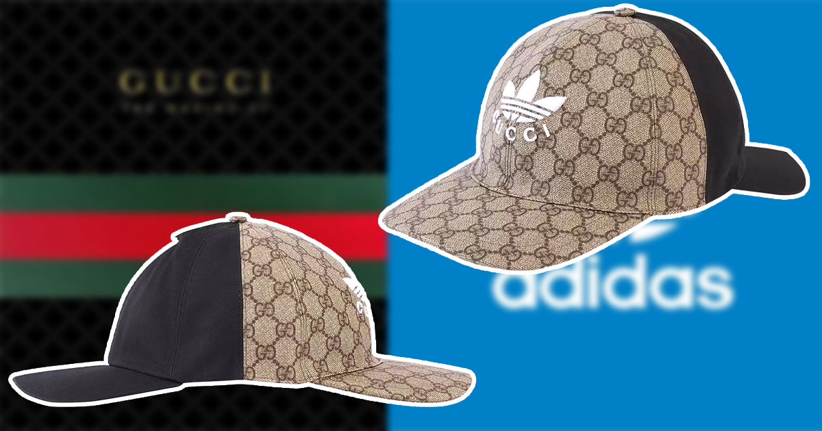Gucci и adidas продают кепку с двумя козырьками за $810. Коллаж: Point.md