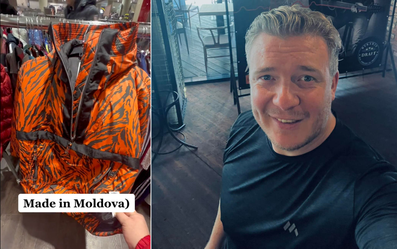 Молдавский певец Алексей Ботнарчук в ФРГ приценился к куртке Made in Moldova. 