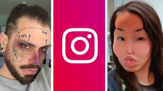 Instagram удалит все фильтры "пластической хирургии".