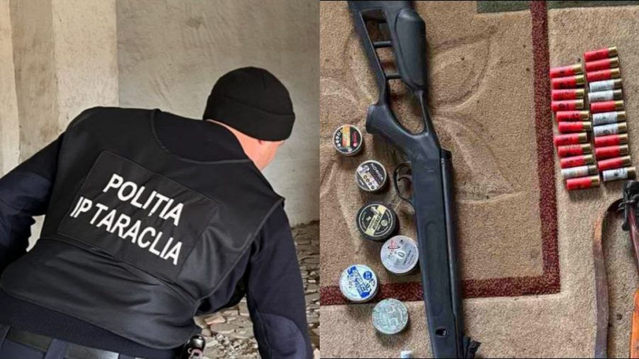 Percheziții la Vulcănești și Taraclia: Polițiștii au ridicat mai multe arme și muniții.