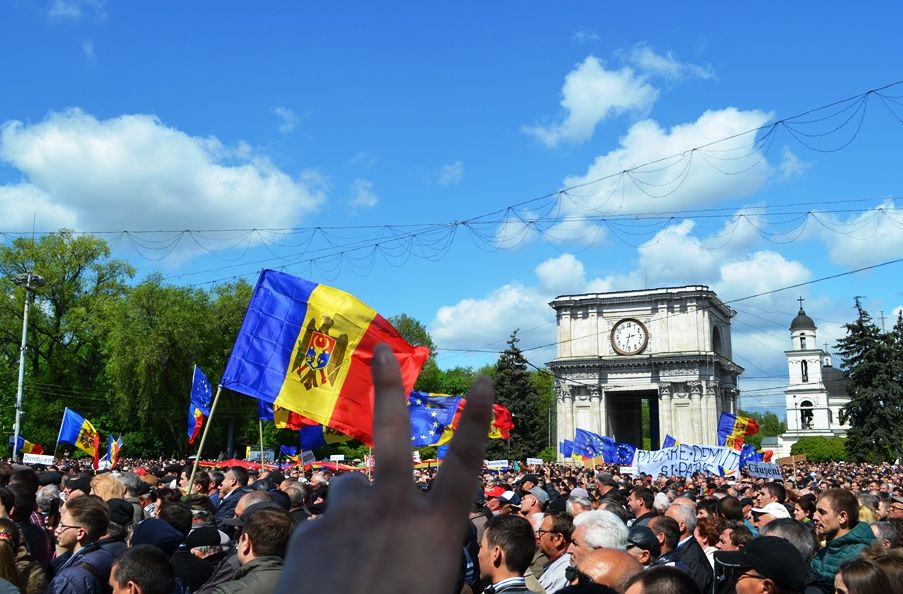 В Кишиневе прошел митинг платформы "Достоинство и правда".