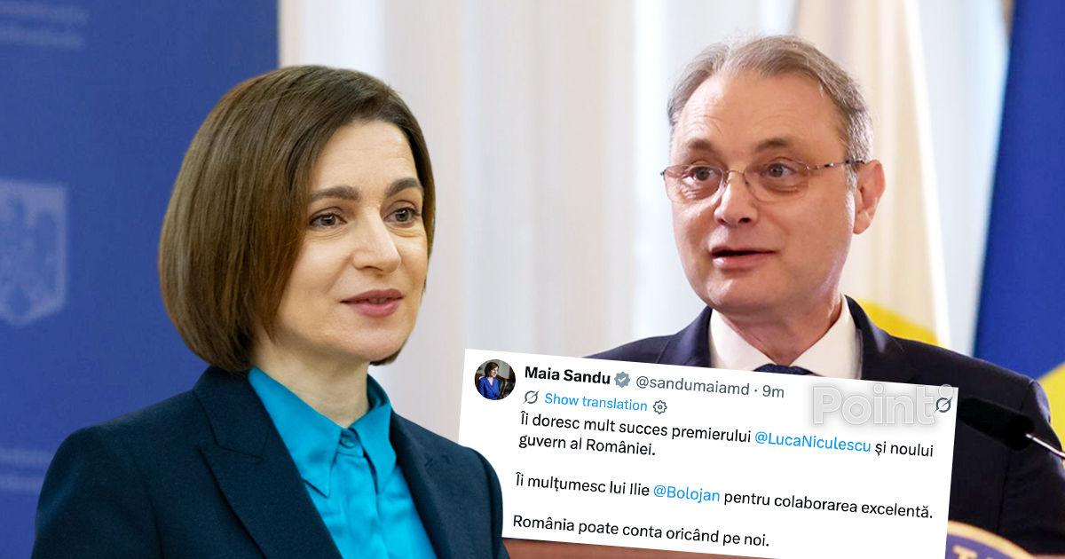 Майя Санду поздравила нового премьер-министра Румынии.