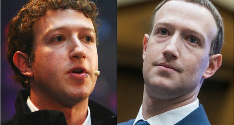 Глава Facebook Марк Цукерберг (10yearchallenge).