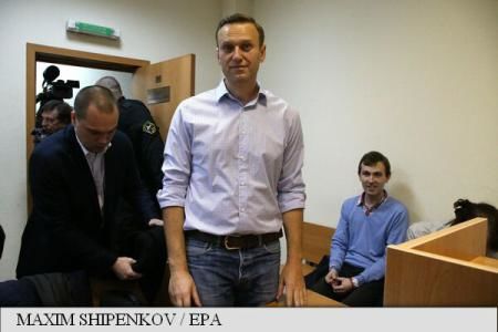 Opozantul Aleksei Navalnîi a fost condamnat la 20 de zile de închisoare. Foto: EPA