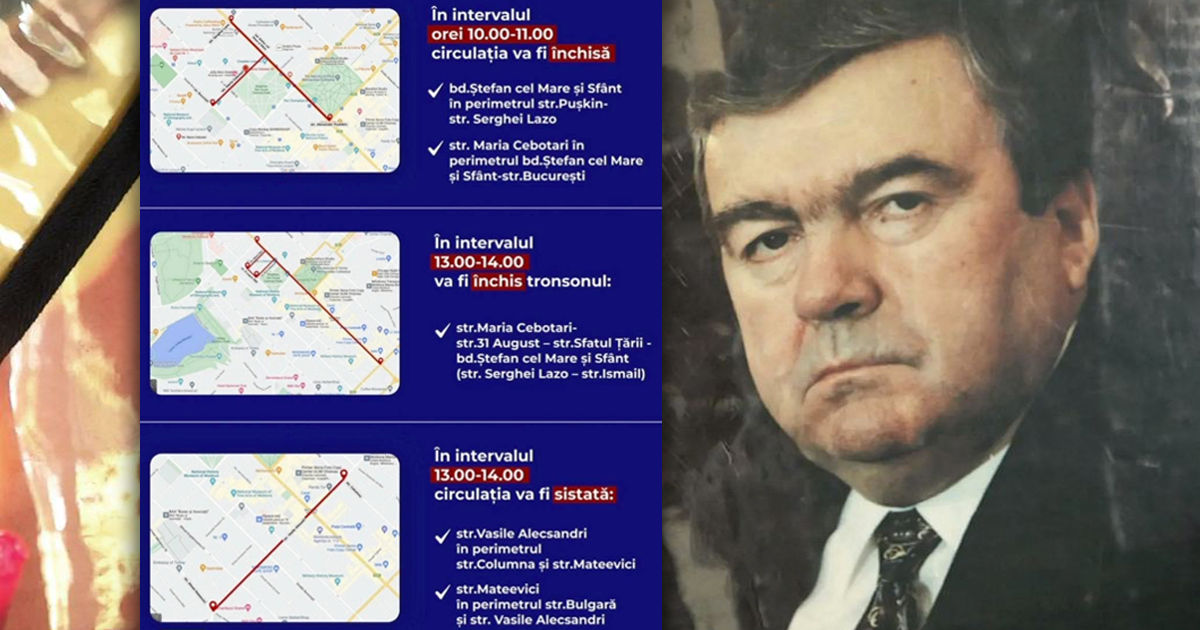 Во время похорон Мирчи Снегура будет ограничено движение транспорта. Коллаж: Point.md