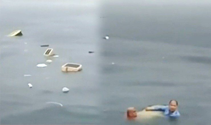 В районе Стамбула в море упал вертолет.
