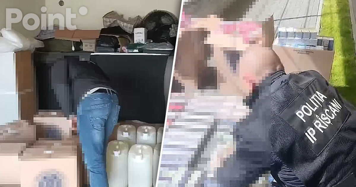 Poliția a confiscat 7.000 de pachete de țigări și 200 de litri de alcool de la un comerciant ilegal din Râșcani.