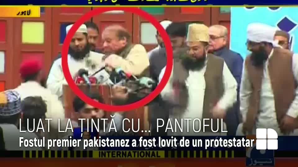 Un fost premier, atacat cu un pantof în timpul unei vizite la o şcoală. Foto: publika.md