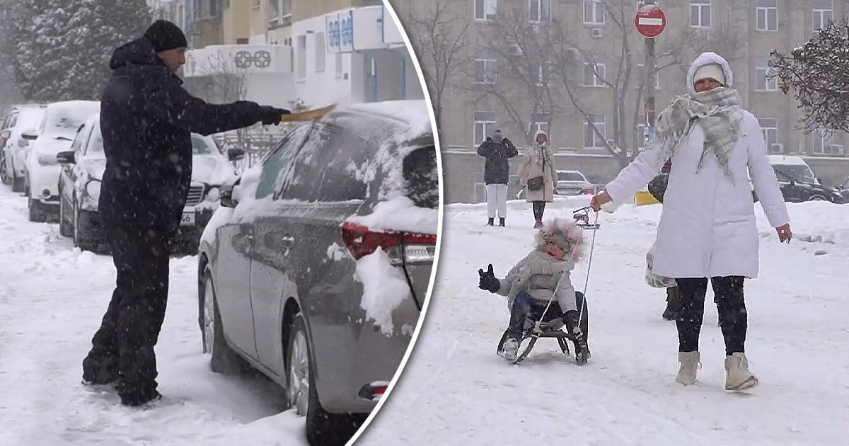В Бельцах из-за непогоды затруднено движение транспорта.