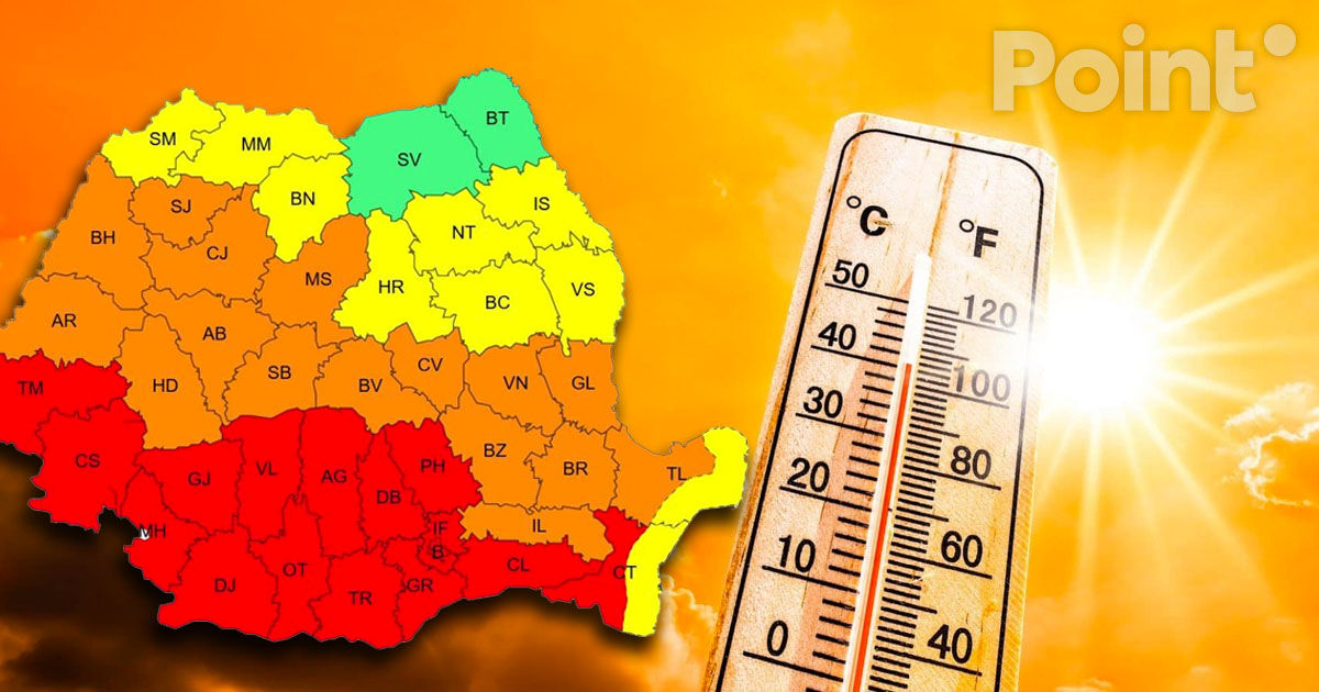 Cod Roșu de caniculă, emis pentru capitala României și în 15 județe.