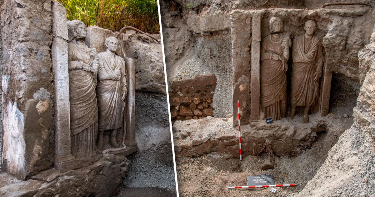 Mormântul slujitoarei unei cunoscute zeițe romane, descoperit pentru prima dată la Pompei.