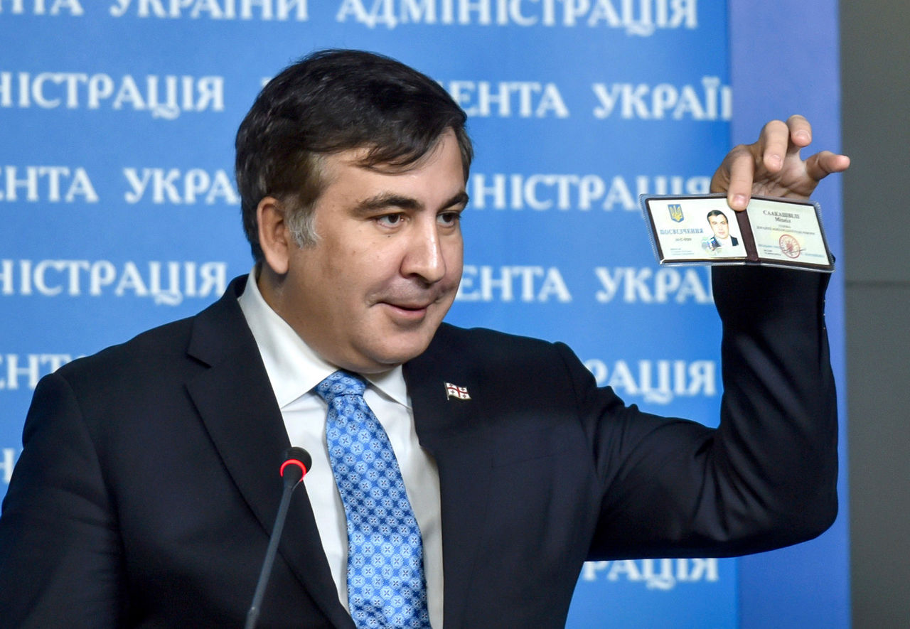 Экс-губернатор Одесской области Михаил Саакашвили.