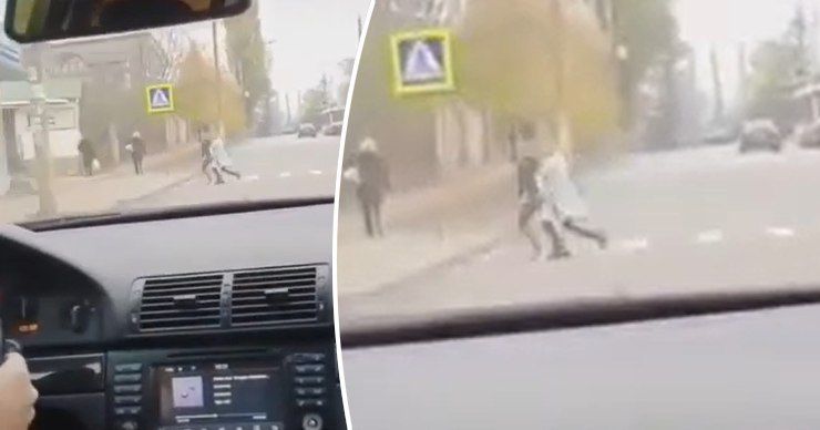 Пользователь соцсети TikTok выложил видео гоняющей по Бельцам на BMW молодой компании. Фото: Point.md.
