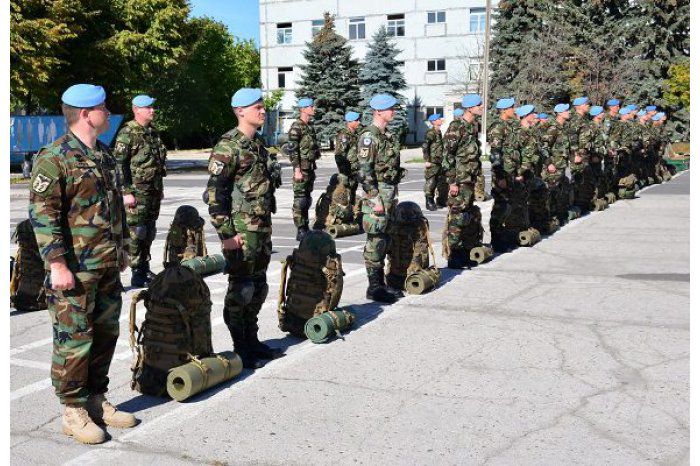 Контингент Национальной армии участвует в международных учениях в Румынии.