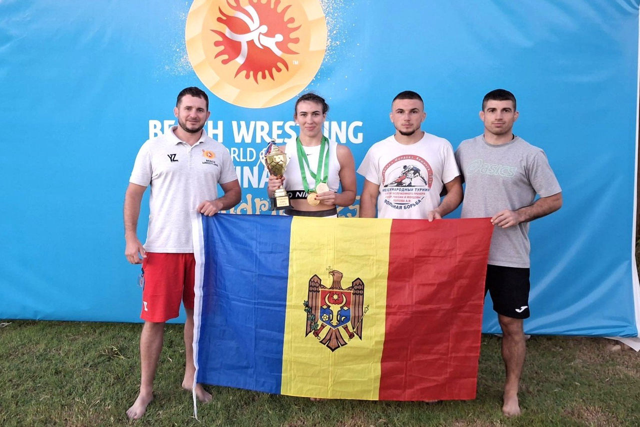 Irina Rîngaci a cucerit titlul de campioană mondială la lupte pe plajă.