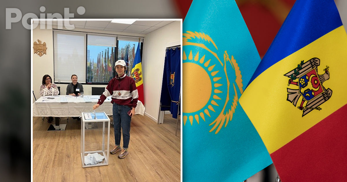 В Астане впервые открыли участок для голосования граждан Молдовы.