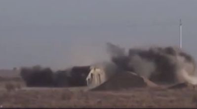 Военные Ирака уничтожили террориста ИГИЛ, везшего бомбу.