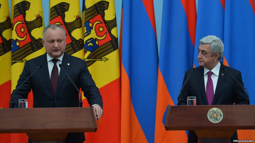 Președintele Igor Dodon, la Erevan: Moldova este interesată de experiența Armeniei