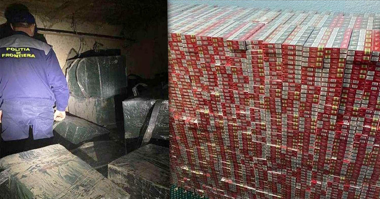 Вблизи границы с Молдовой пресечена контрабанда 420 000 сигарет. Фото: Point.md.