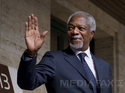 Kofi Annan (Imagine: Mediafax Foto/AFP)