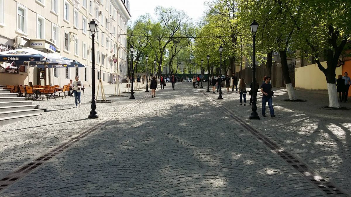 O nouă stradă pietonală în Chişinău. Unde va fi amenajată