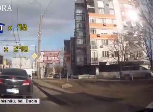 На этот раз съемочная группа проехала по бульвару Дачия.