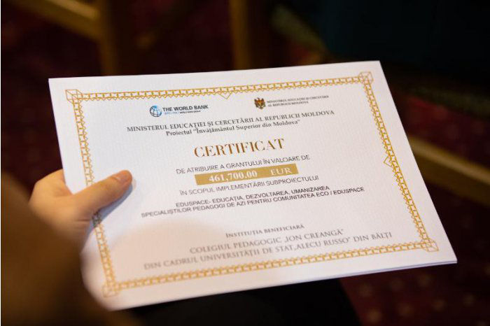 В образование в Молдове будет инвестировано 14,3 млн евро.