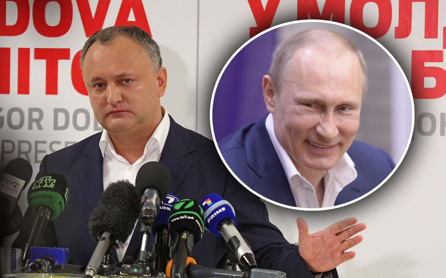 Путин поздравил Додона с победой на выборах.
