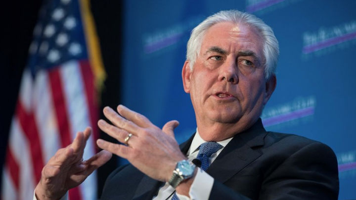 Secretarul de stat al SUA, Rex Tillerson.