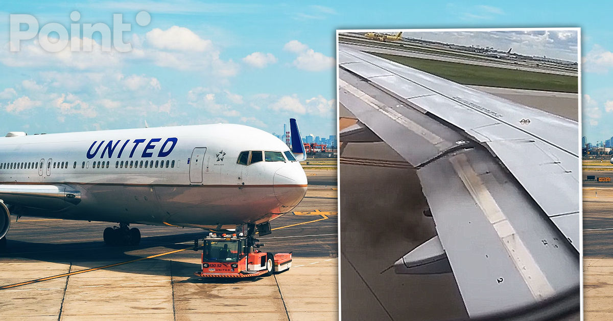 Двигатель загорелся у самолета United Airlines в аэропорту Чикаго.