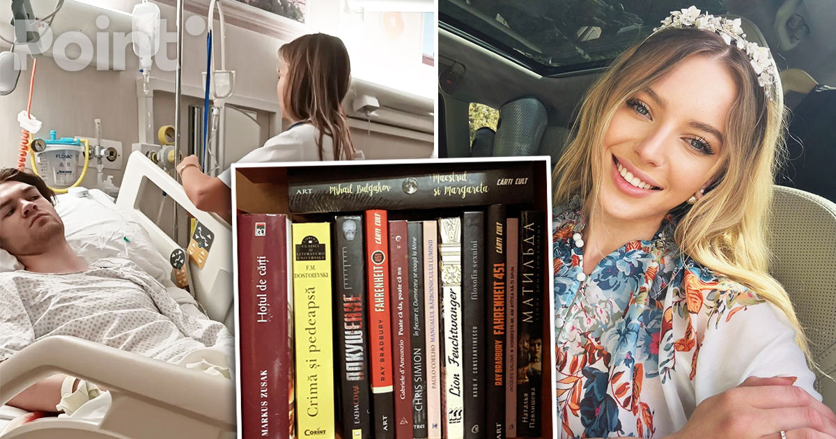 Марчела Палади продает книги, чтобы помочь молодому человеку, потерявшему ногу.