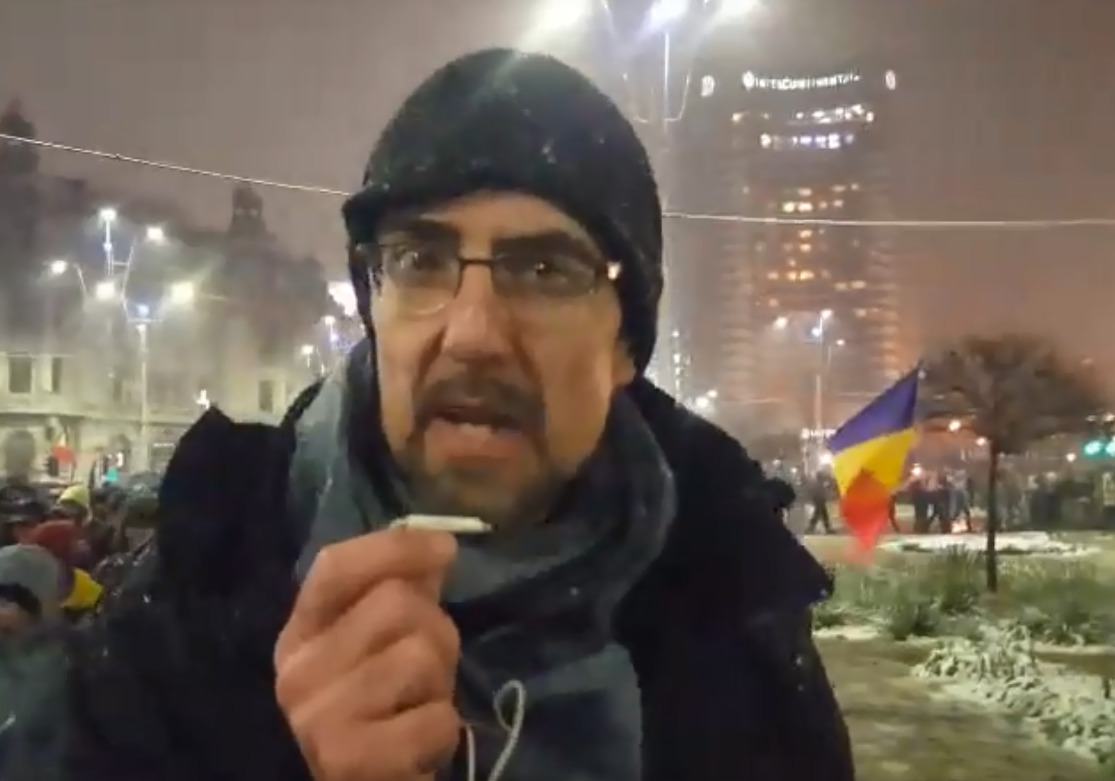 Protestele din România, în viziunea unui reporter străin. Foto: Presa din Constanta