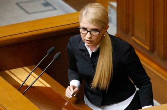 Лидер фракции «Батькивщина» Юлия Тимошенко.