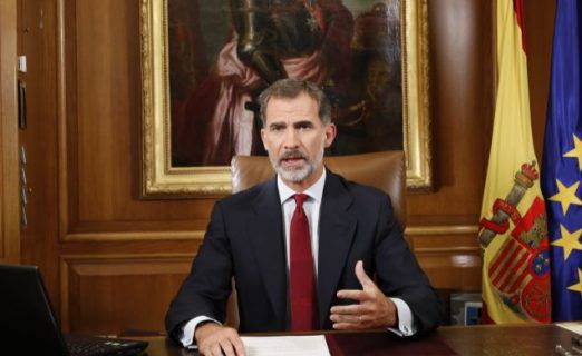 Regele Felipe a declarat că Europa şi toate democraţiile pot învăţa o lecţie din criza catalană.