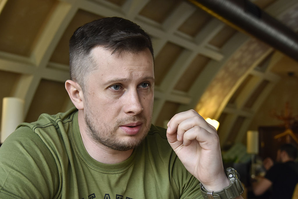 Депутат Верховной рады, основатель украинского батальона "Азов" Андрей Билецкий.