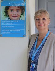 Noul reprezentant al Fondului Naţiunilor Unite pentru Copii (UNICEF) în Moldova, Desiree Jongsma.