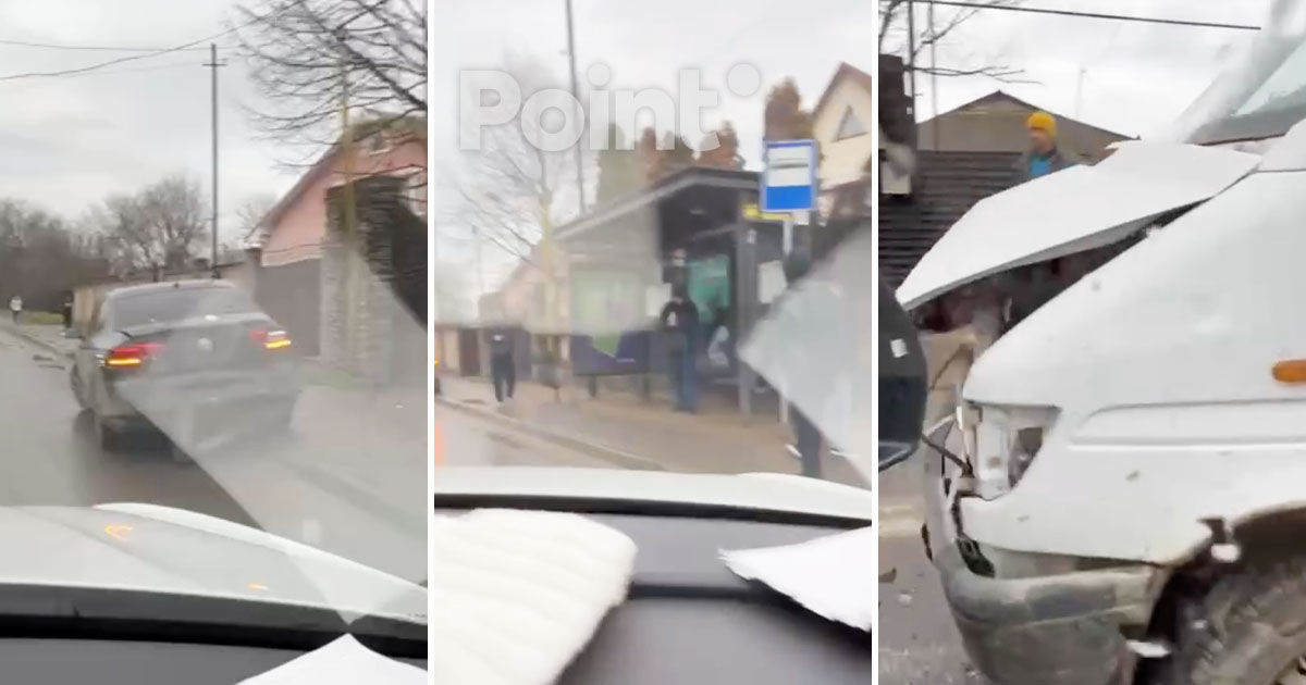 Accident grav în Capitală: Două automobile s-au tamponat.