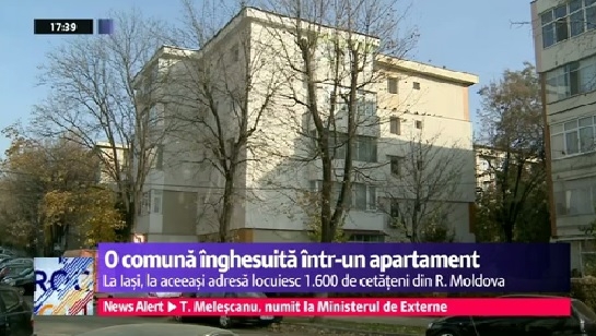 La Iasi exista o sectie de votare pentru locatarii unui singur apartament, pentru ca in acel apartament locuiesc, potrivit documentelor, 1.600 de oameni.