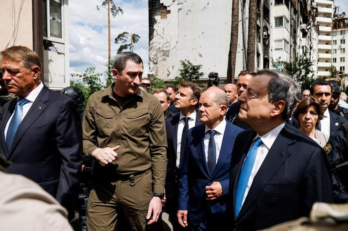 Европейские лидеры посетили Ирпень.
