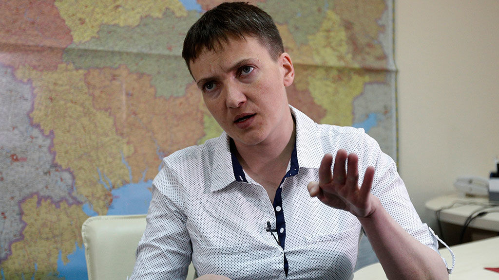 Депутат Верховной рады Украины Надежда Савченко.