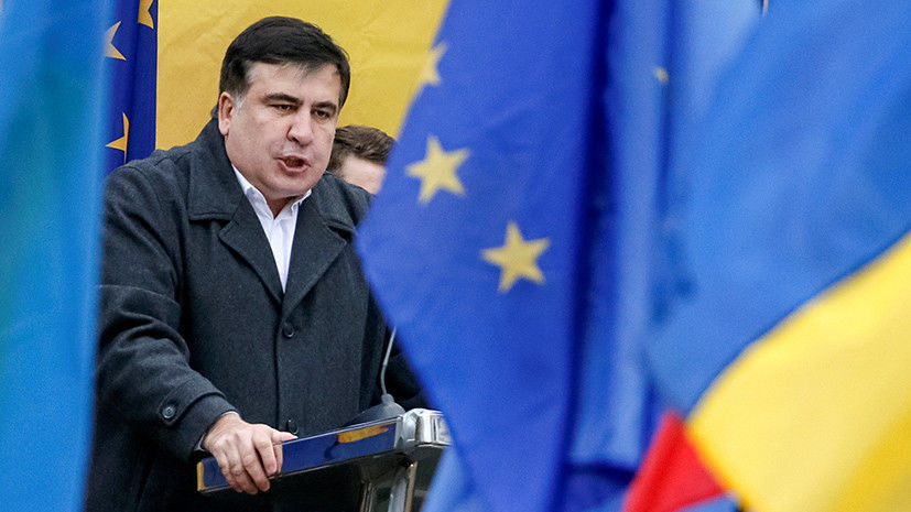 Саакашвили намерен строить "успешную Украину" после призыва Зеленского.