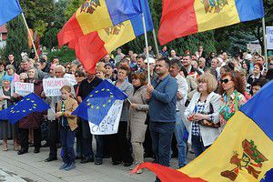 В Бельцах прошел протест платформы DA.