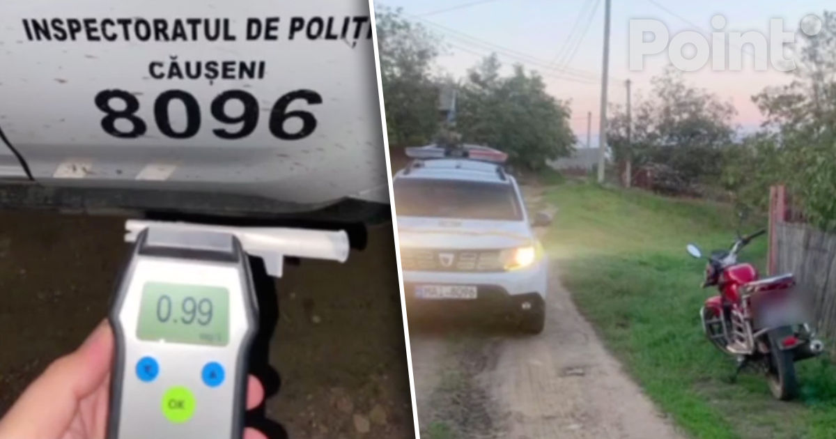 Trei şoferi din Căuşeni, prinși beți la volan: Riscă amenzi sau închisoare.