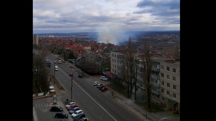 На Скиносах произошел пожар.
