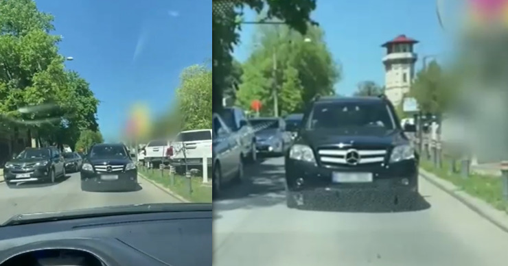 В Кишиневе поставили на место выехавшего на встречку водителя. Коллаж: Point.md.
