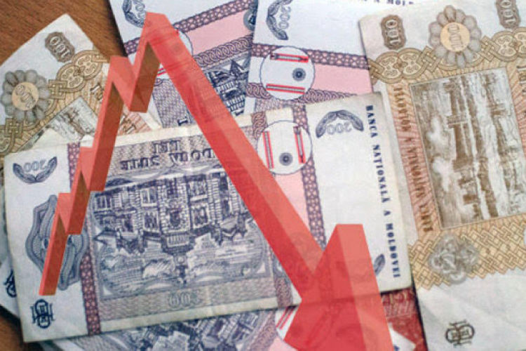 В апреле молдавский лей обесценился по отношению к доллару на 1,3%.