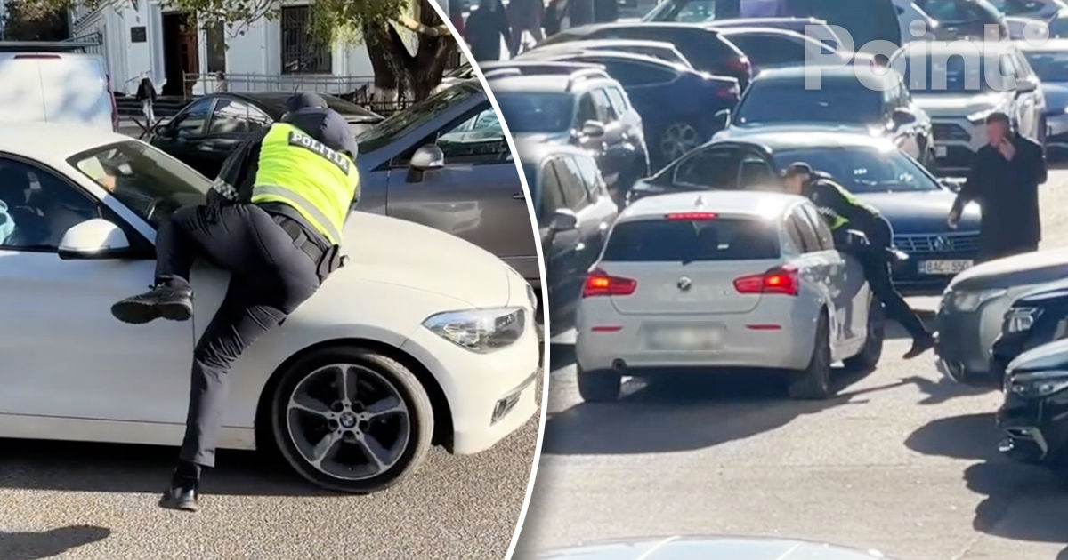 Șoferul care a luat un polițist pe capotă, plasat în arest preventiv pentru 20 de zile.
